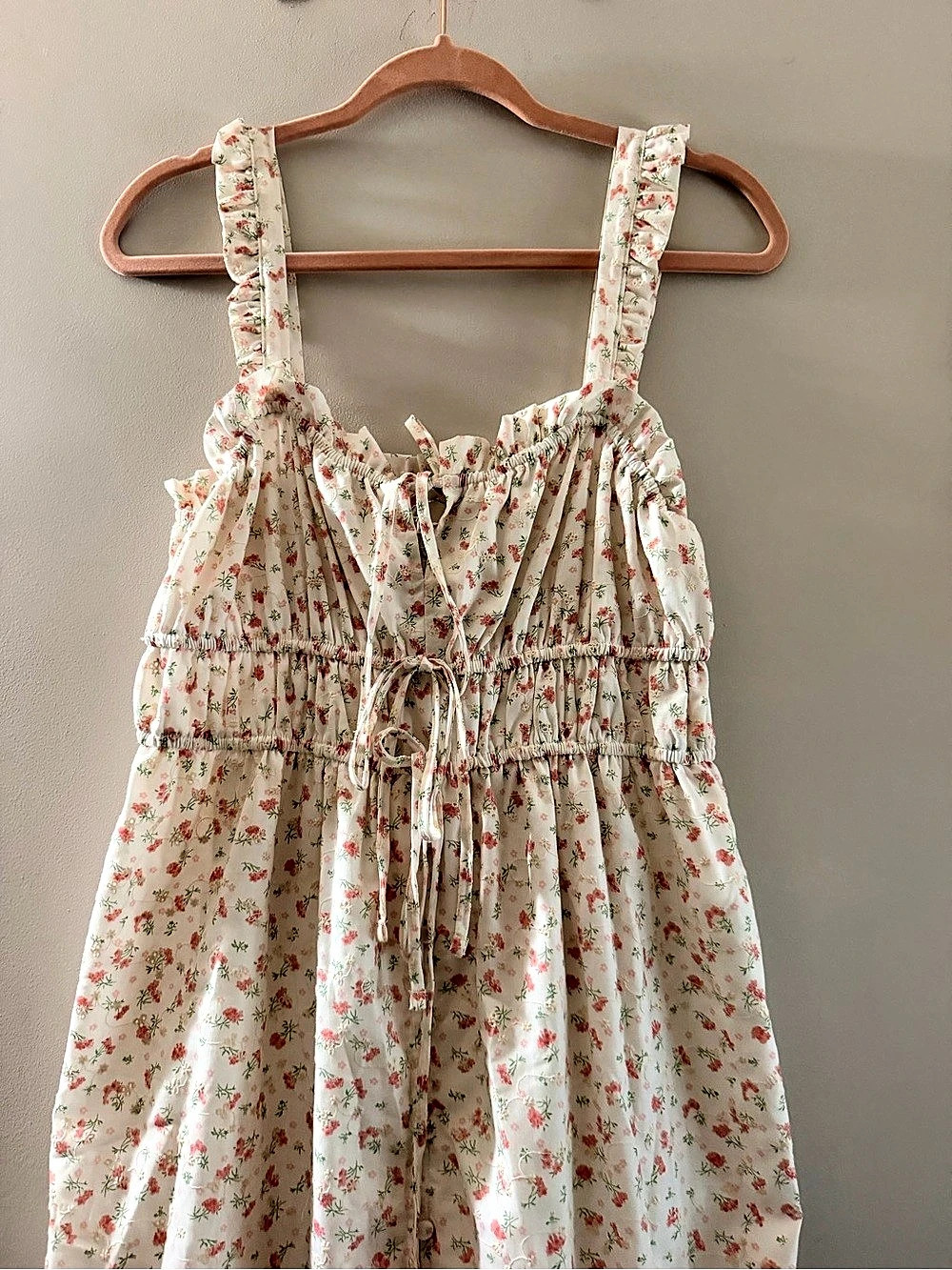 Floral Ruffle Maxi Dress - Picture 2 of 7